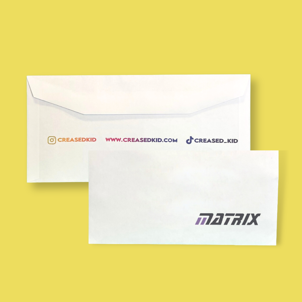 Custom Full Colour Printed Folding Inserting Machine DL Non Windowed Envelopes - 114mm x 235mm