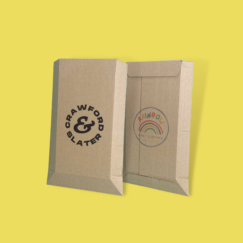 Custom Full Colour Printed Corrugated Pocket Envelopes - 270mm x 185mm