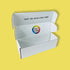 Custom Full Colour Printed White PiP Small Parcel Postal Box - 340mm x 110mm x 110mm