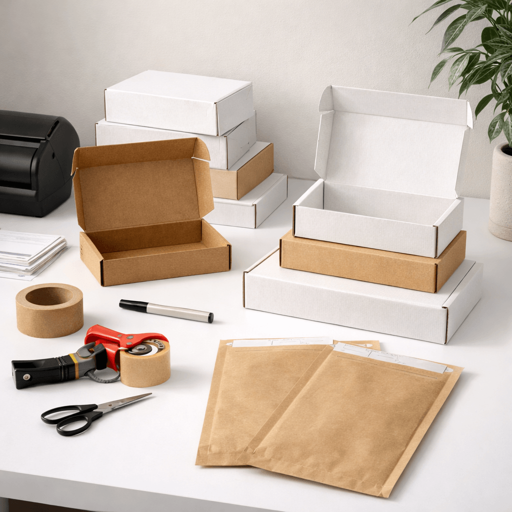 Box Packing Set Up Best Packaging Setup for Home-Based Businesses in 2026 | Parcelsend UK