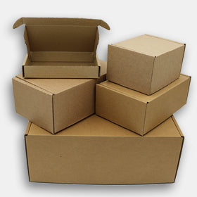 Brown Cardboard Postal Boxes