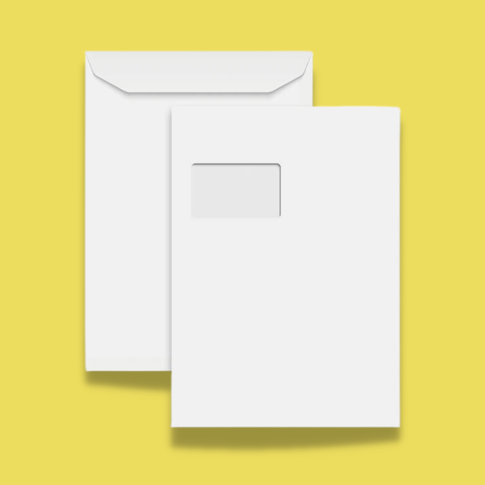 Self Seal C4 Windowed Pocket Envelopes - 324mm x 229mm
