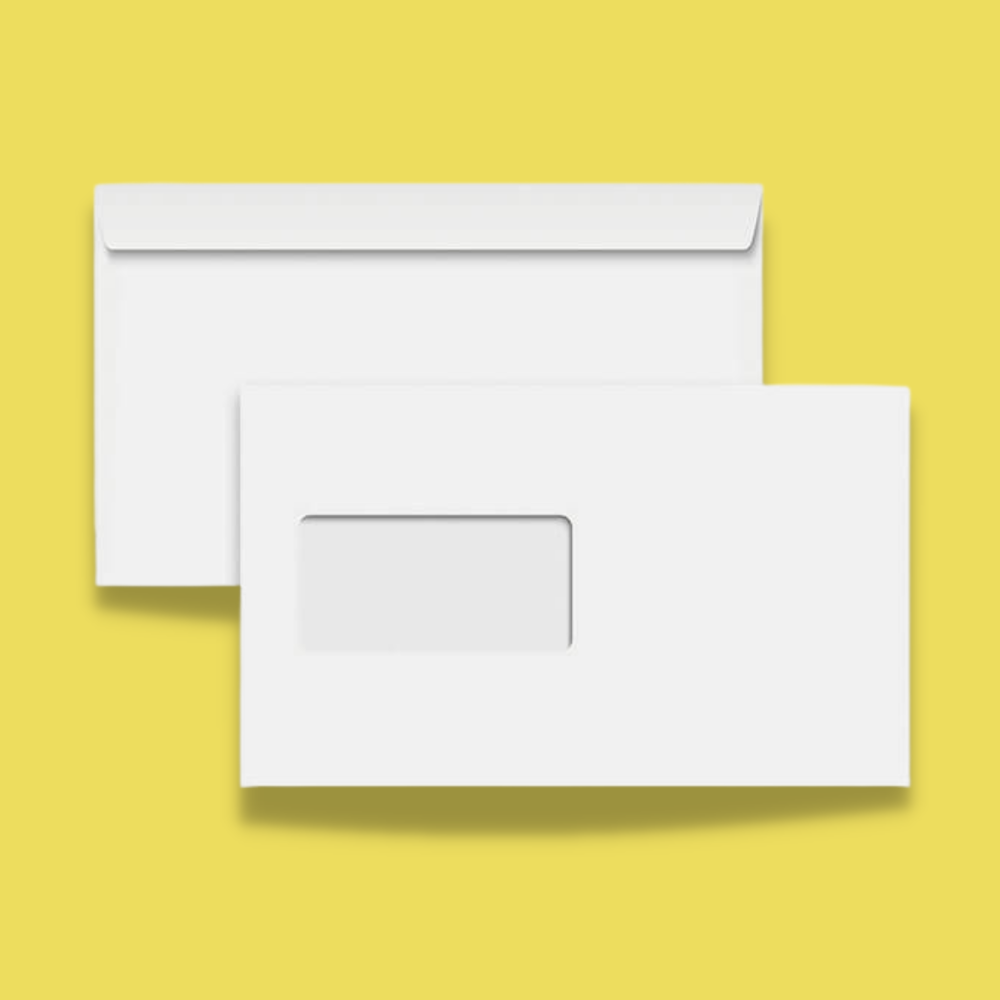 Gummed C5 High Windowed Envelopes - 162mm x 235mm