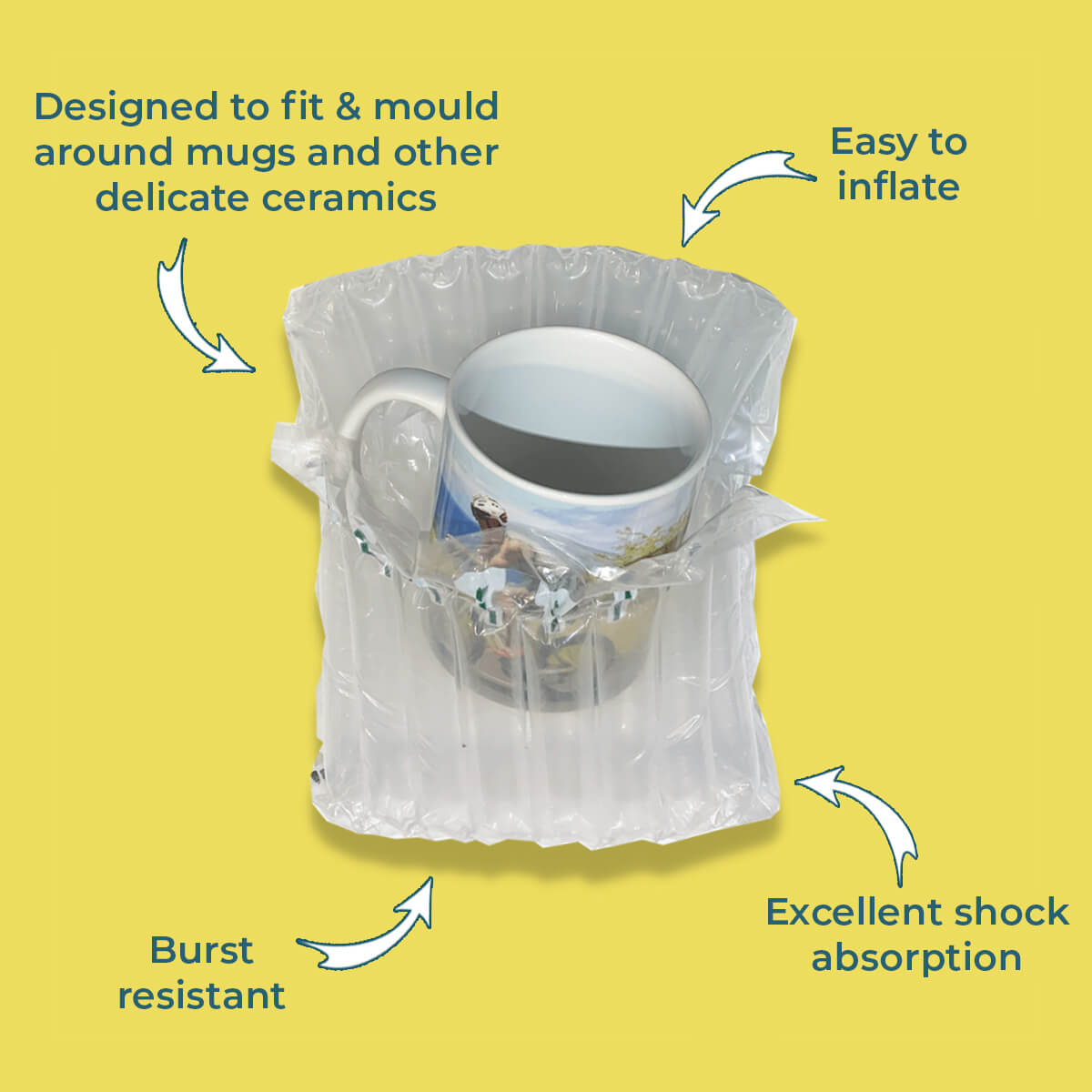 Air Packaging - Ceramics & Mugs Inflatable Packaging