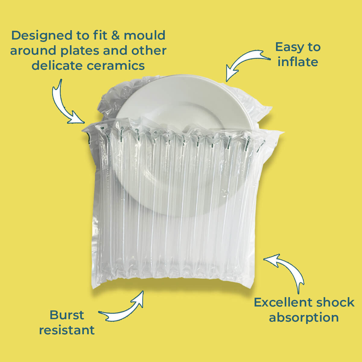 Air Packaging - Ceramics & Large Plates Inflatable Packaging