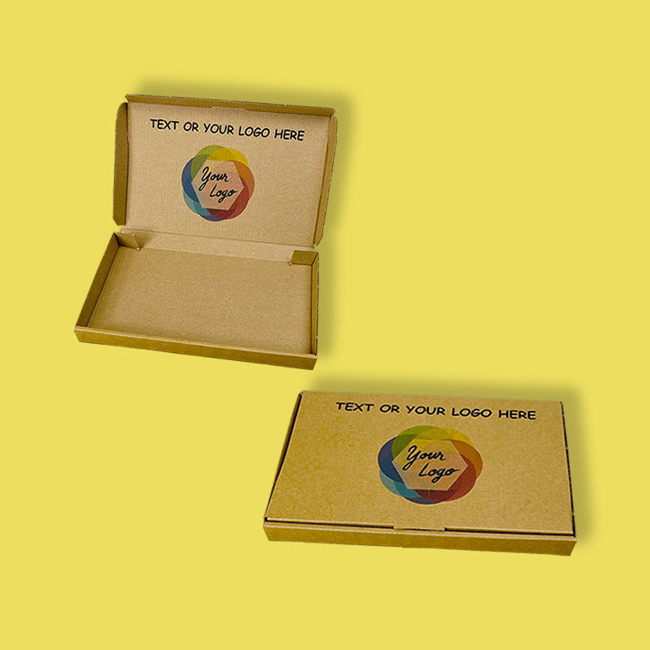 Custom Full Colour Printed Brown PiP Large Letter Postal Box - 223mm x 138mm x 20mm