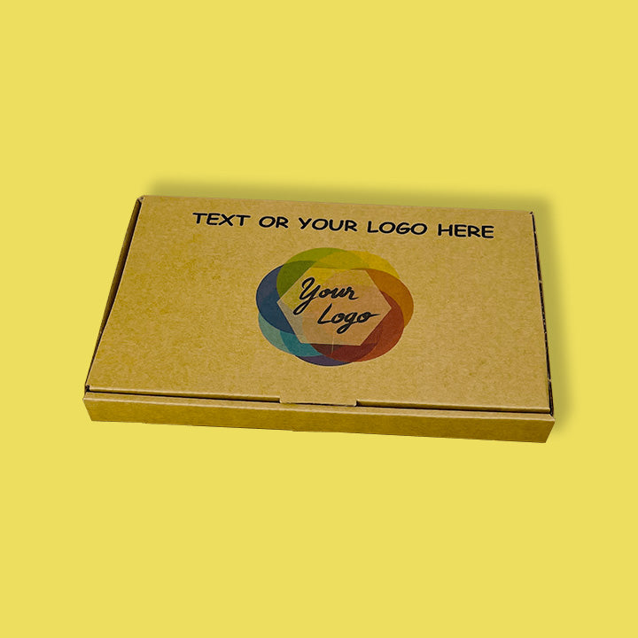Custom Full Colour Printed Brown PiP Large Letter Postal Box - 223mm x 138mm x 20mm