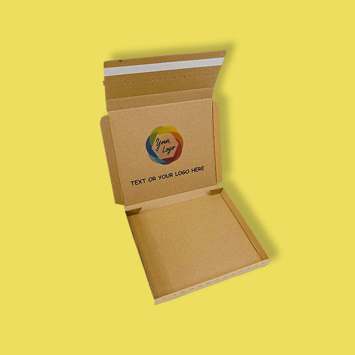 Custom Full Colour Printed Brown PiP Large Letter Postal Box - 240mm x 210mm x 19mm