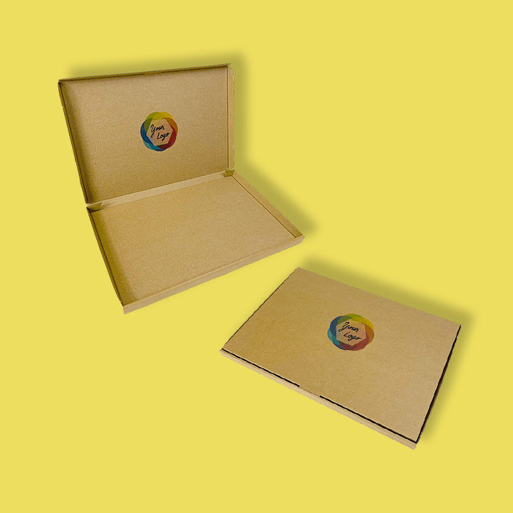 Custom Full Colour Printed Brown PiP Large Letter Postal Box - 344mm x 235mm x 20mm