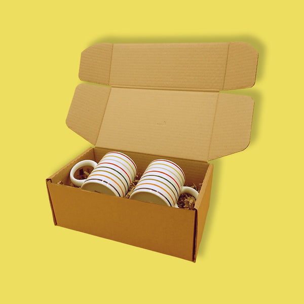 BIOBROWN 9x6x2" 25 Pack Corrugated Cardboard Boxes Small Shipping Box - View #2