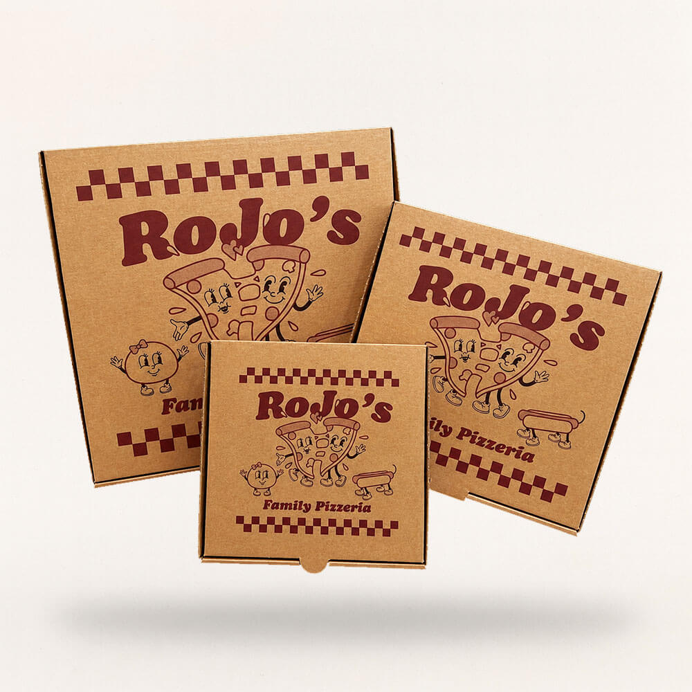 Customised Printed Pizza Boxes Printed Sample