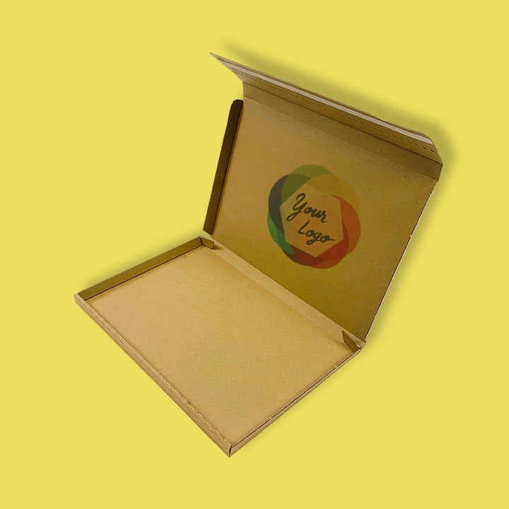 Custom Full Colour Printed Brown PiP Small Parcel Postal Box - 347mm x 242mm x 19mm