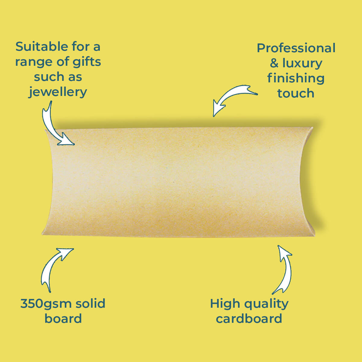 Brown C5 Pillow Boxes - 229mm x 162mm x 35mm