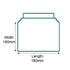 White Capacity Book Mailers - Premium Corrugated - 180mm x 180mm