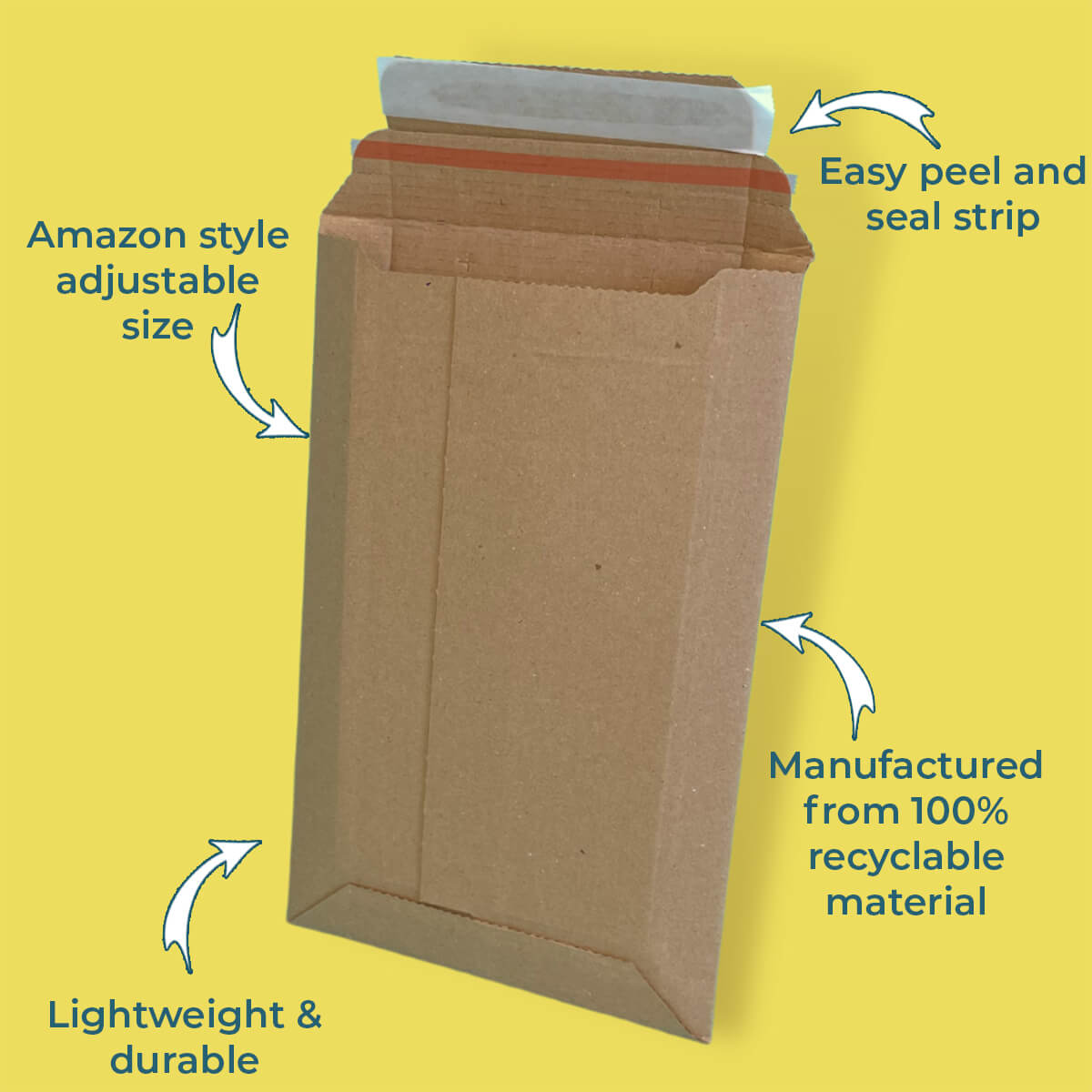 Corrugated Pocket Boxes - 360mm x 250mm – Parcelsend UK