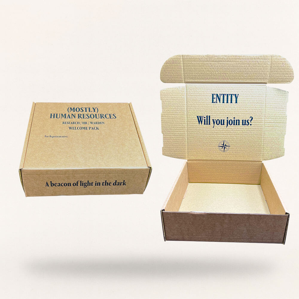 Customised Printed Small Parcel Postal Boxes Printed Sample