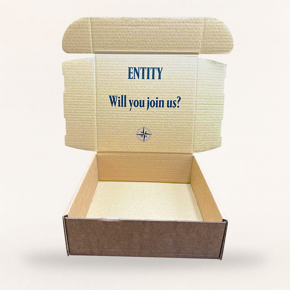 Customised Printed Small Parcel Postal Boxes Printed Sample