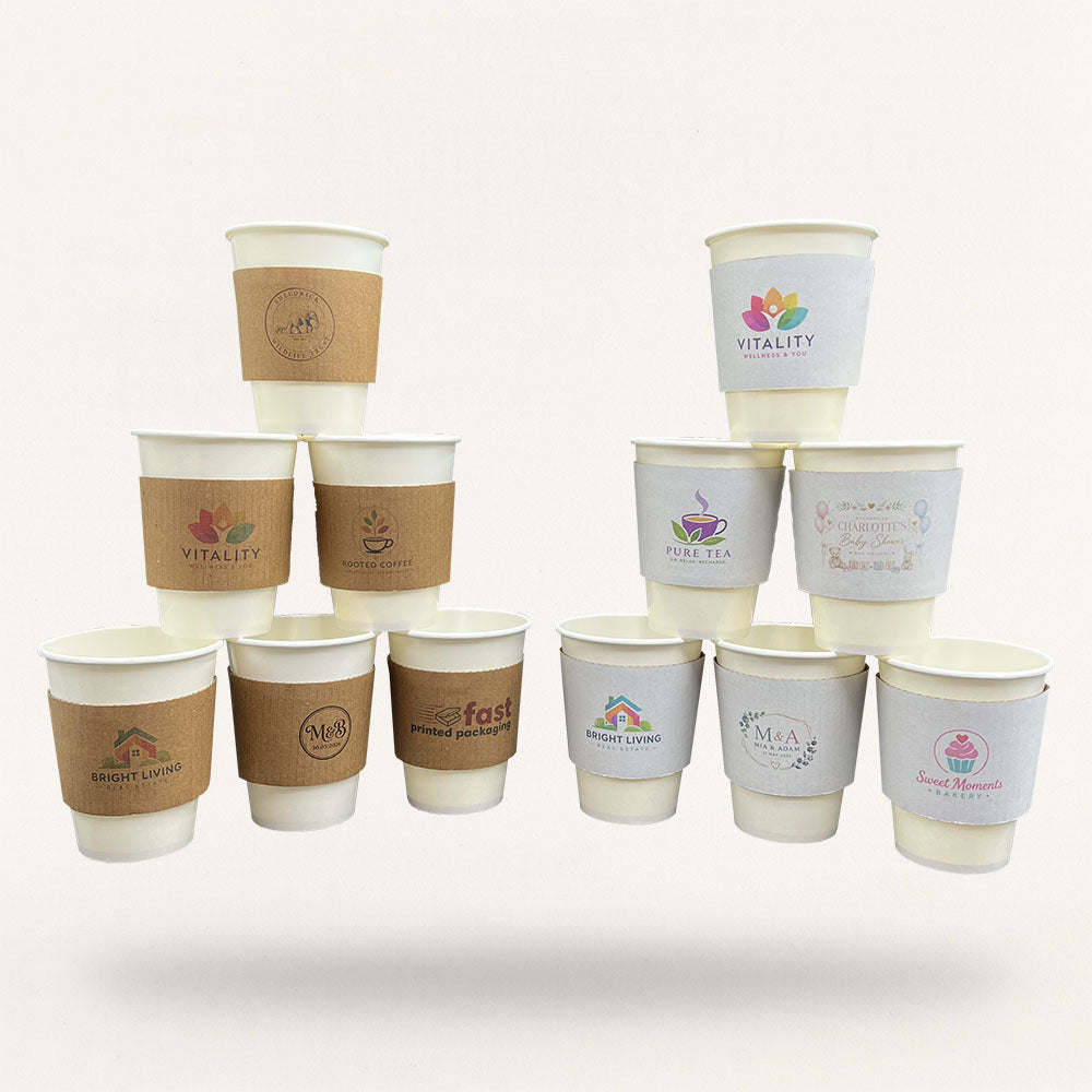 Customised Printed Paper Cup Sleeves