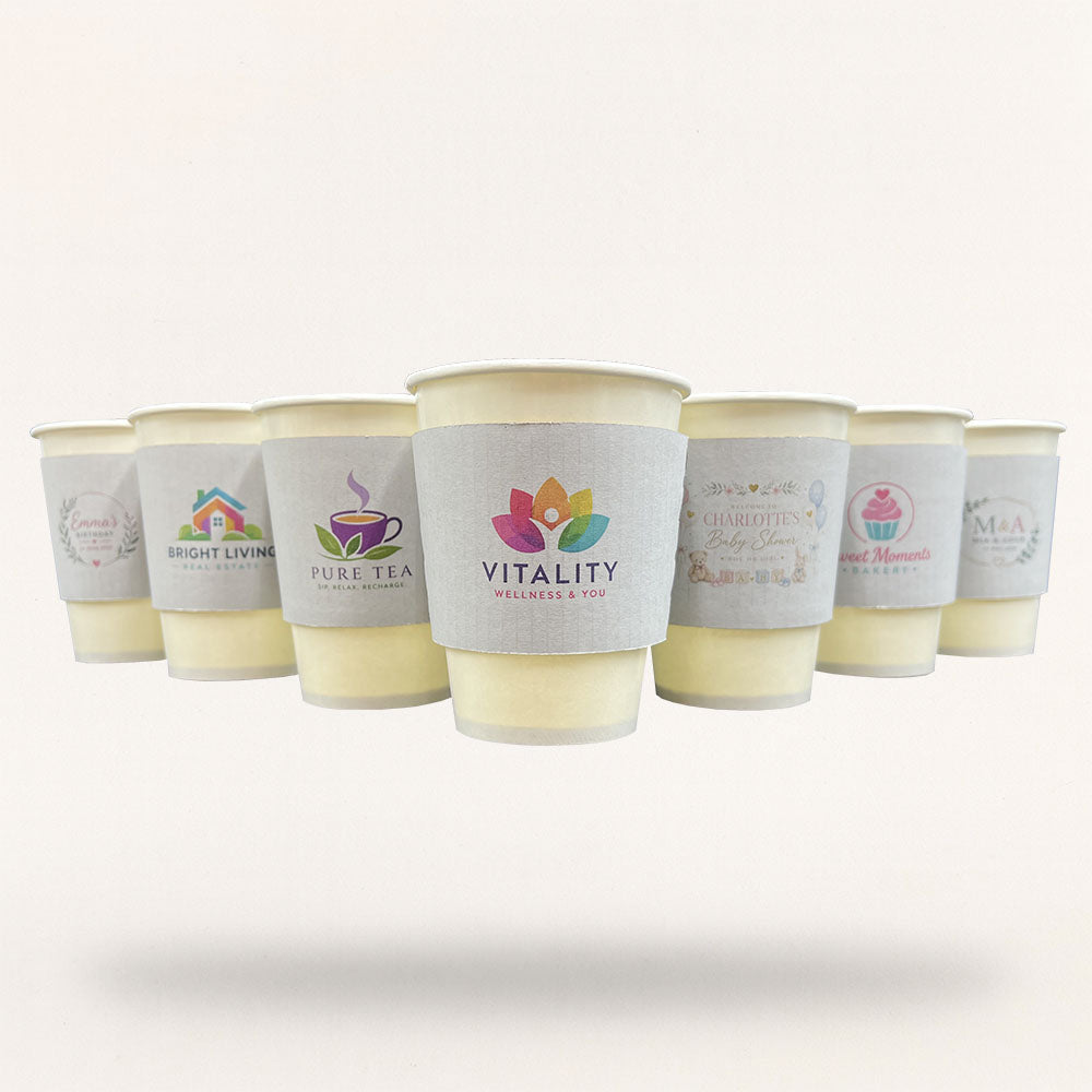 Customised Printed Paper Cup Sleeves
