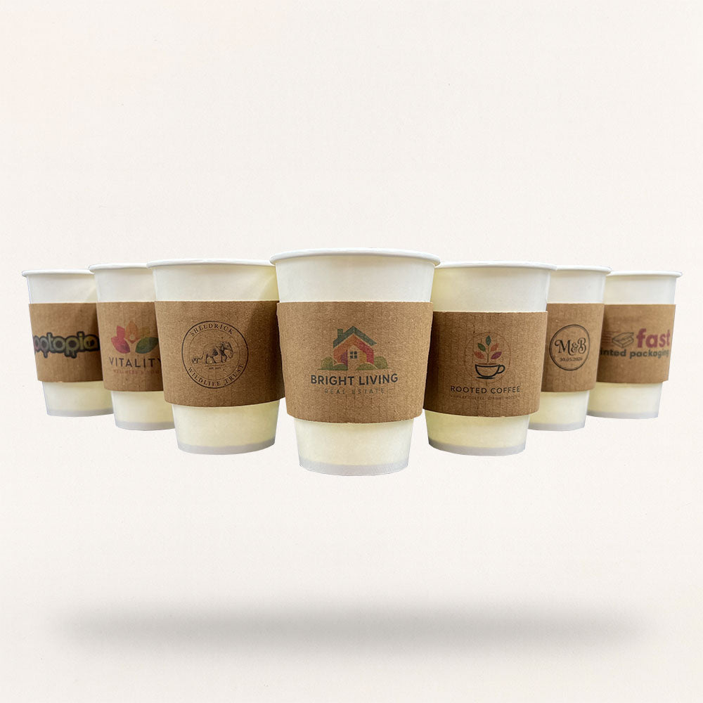 Customised Printed Paper Cup Sleeves