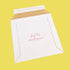 Custom Full Colour Printed Premium White Corrugated Cardboard Envelopes & Mailers - 180mm x 180mm