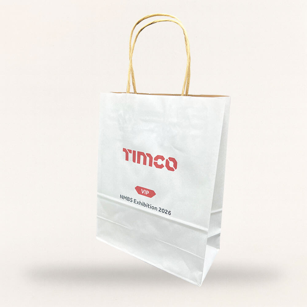 Customised Printed Premium Twist Handle Paper Carrier Bags