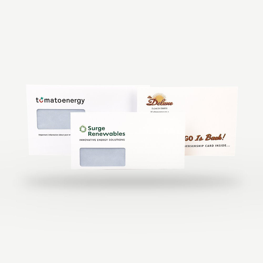 Customised Printed Folding Inserting Machine Envelopes Printed Sample