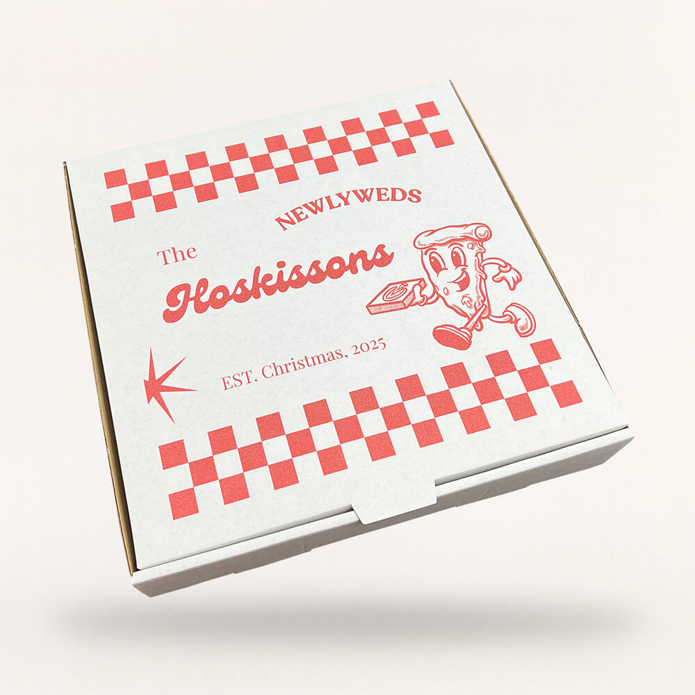Customised Printed Pizza Boxes Printed Sample