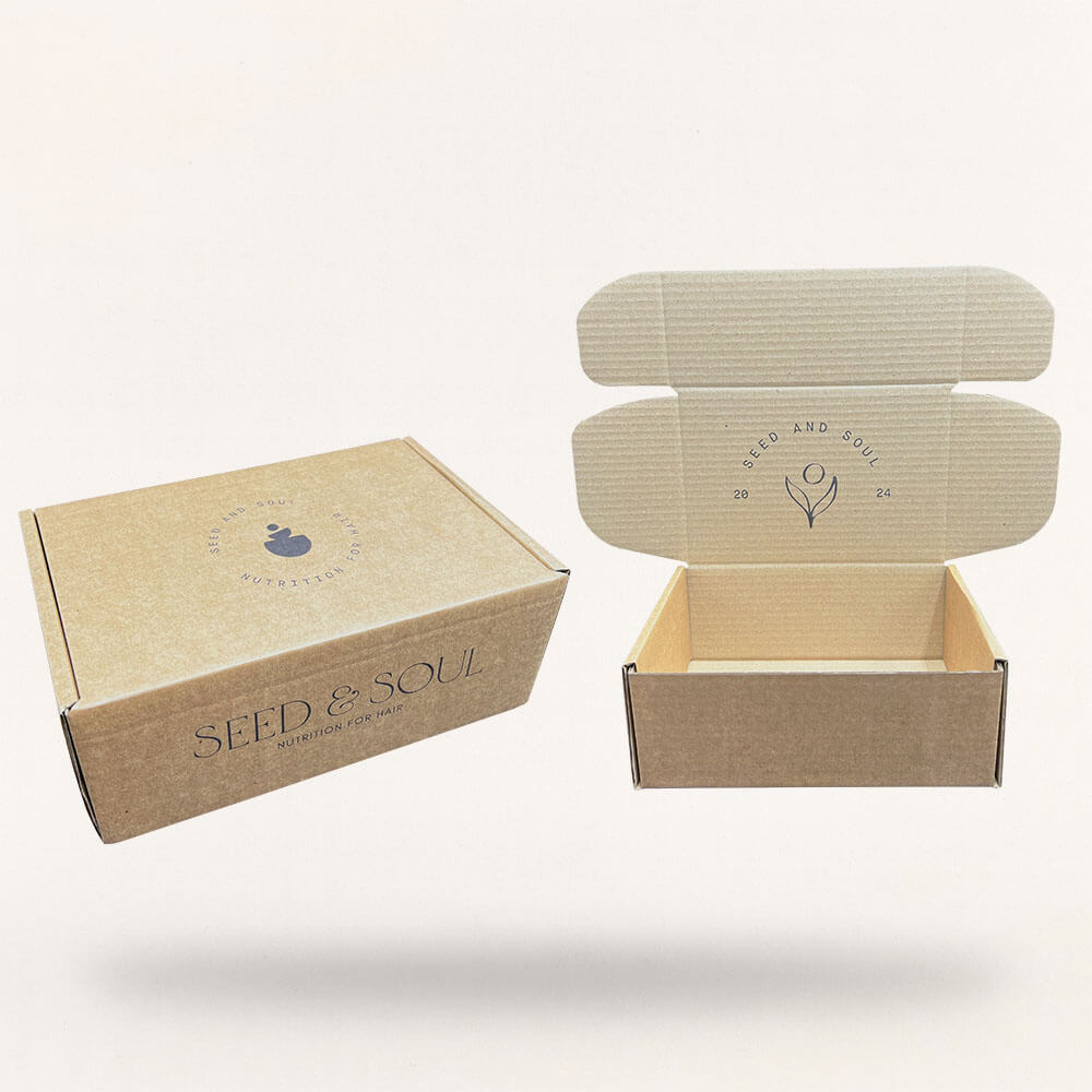 Customised Printed Small Parcel Postal Boxes Printed Sample