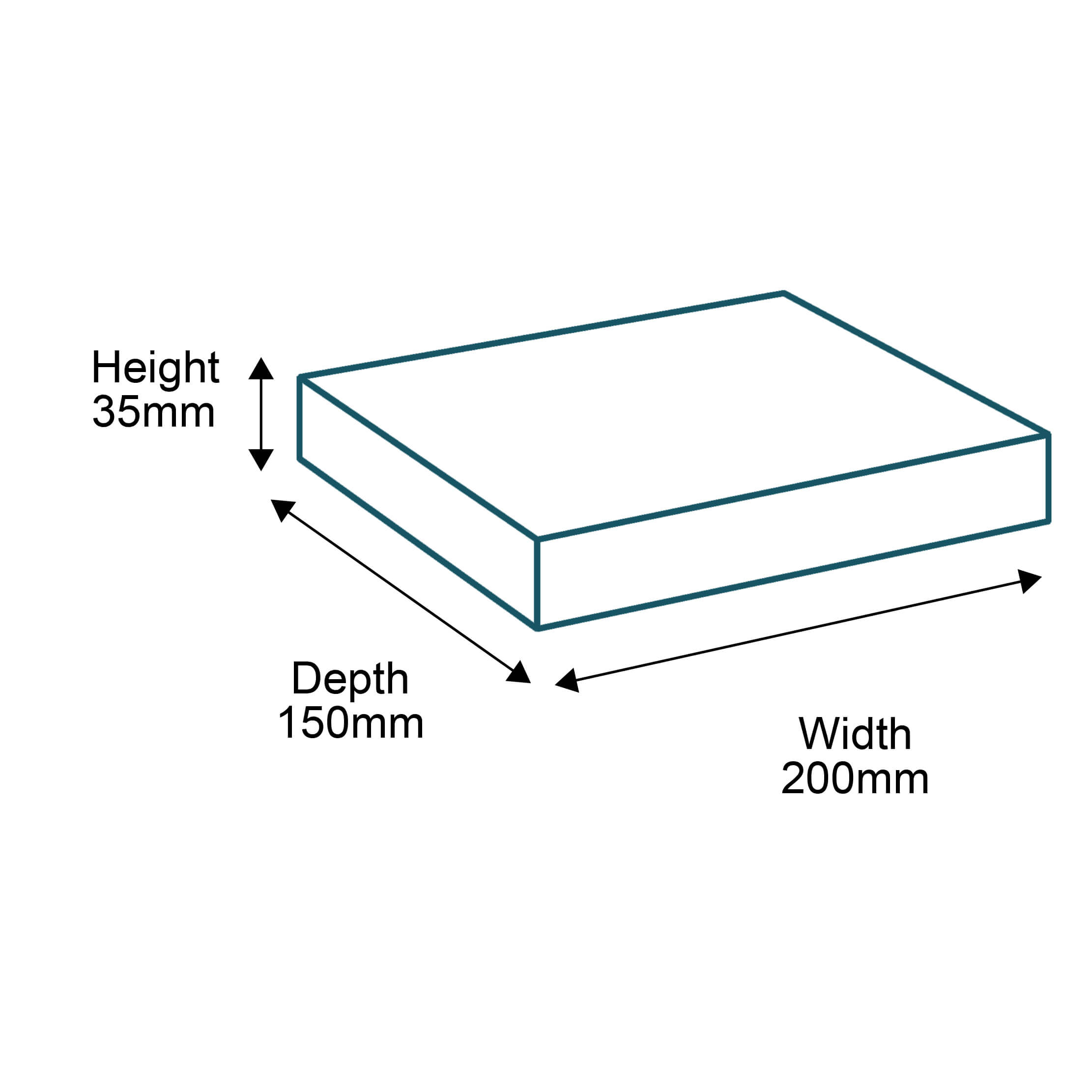 Brown FlexHold™ Boxes - 200mm x 150mm x 35mm