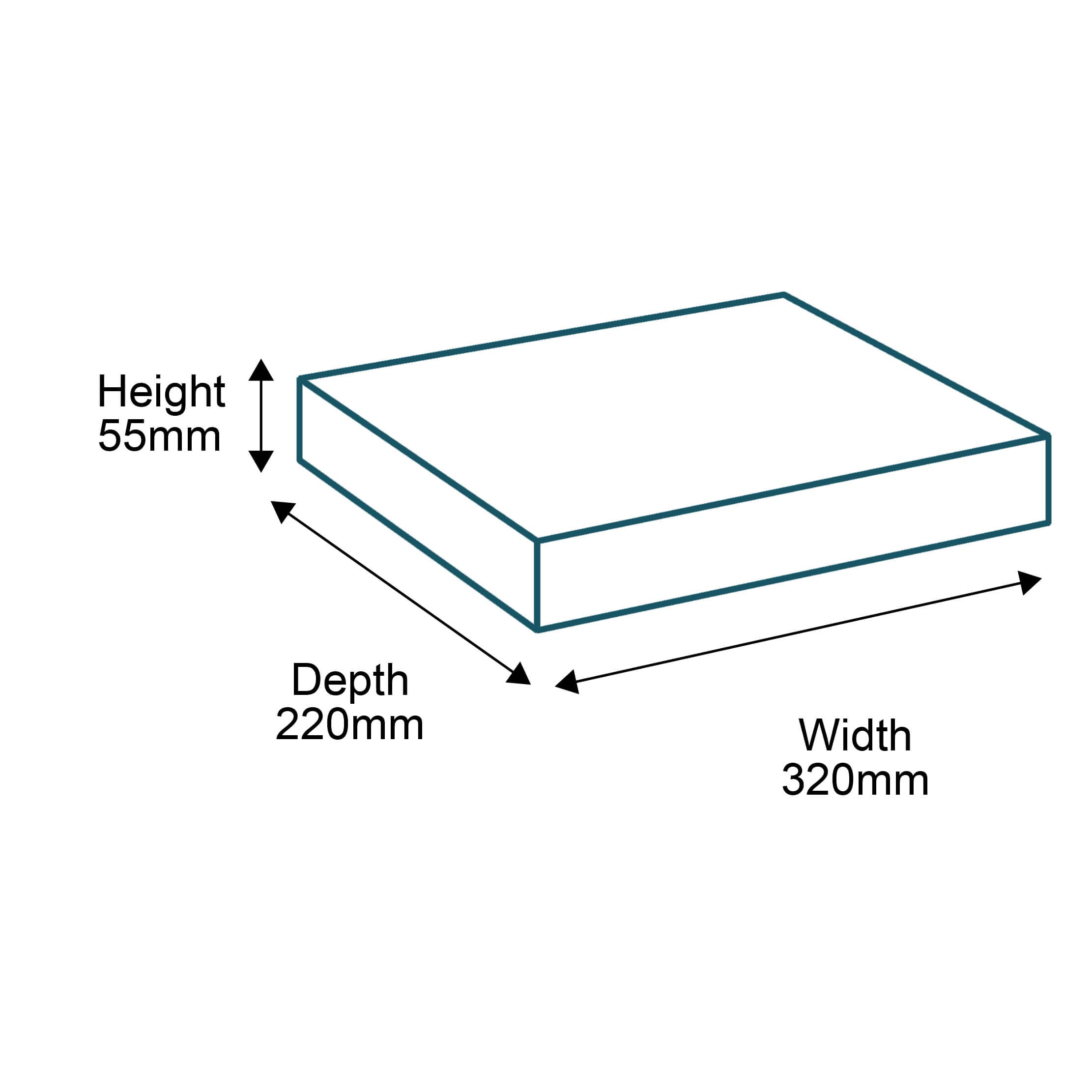 Brown FlexHold™ Boxes - 320mm x 220mm x 55mm