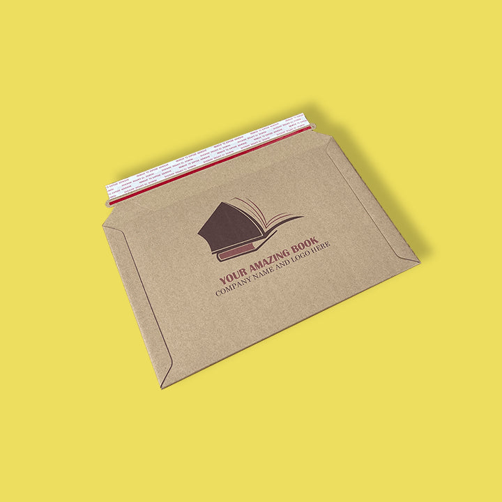 Custom Full Colour Printed Premium Corrugated Cardboard Envelopes & Mailers - 278mm x 400mm