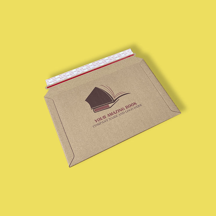 Custom Full Colour Printed Premium Corrugated Cardboard Envelopes & Mailers - 249mm x 352mm
