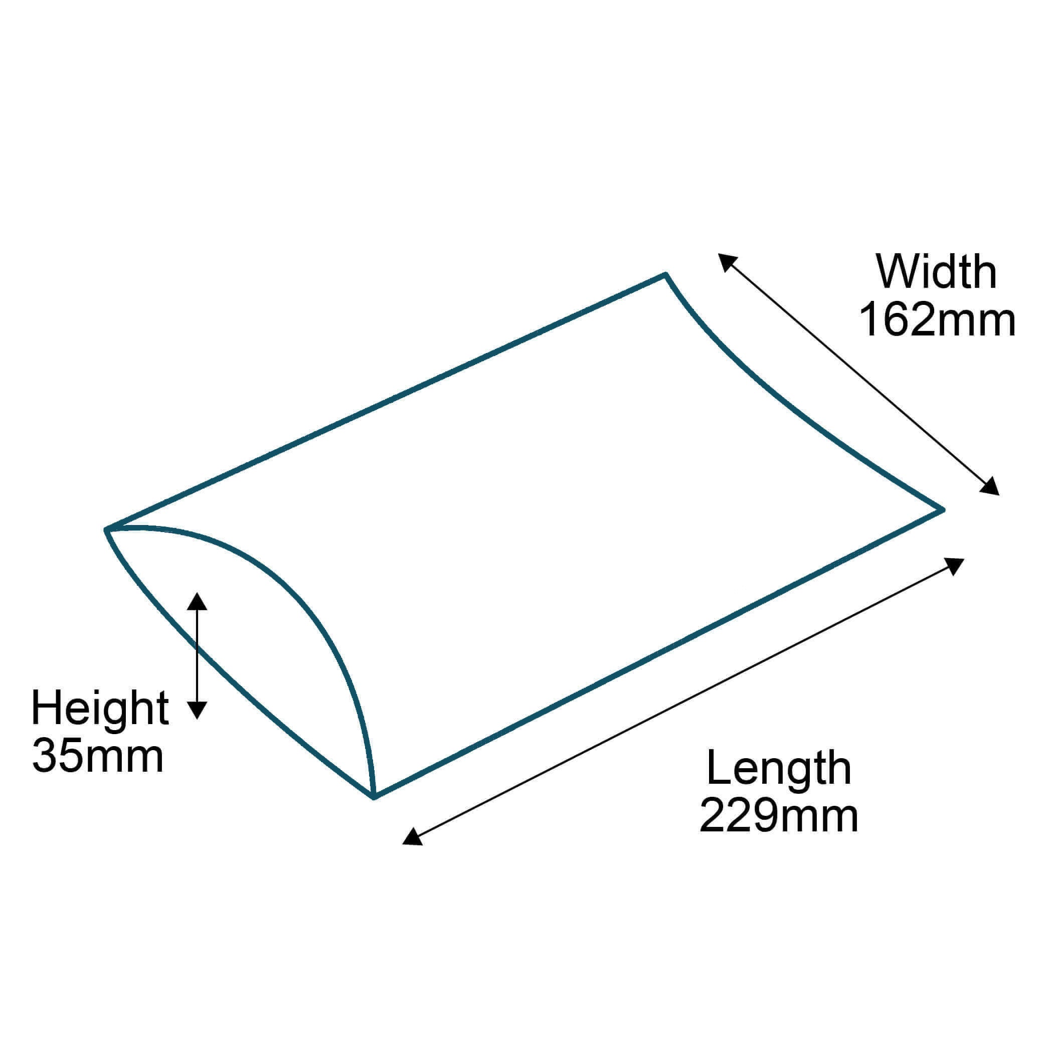 Brown C5 Pillow Boxes - 229mm x 162mm x 35mm