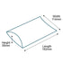 Brown C6 Pillow Boxes - 162mm x 114mm x 35mm
