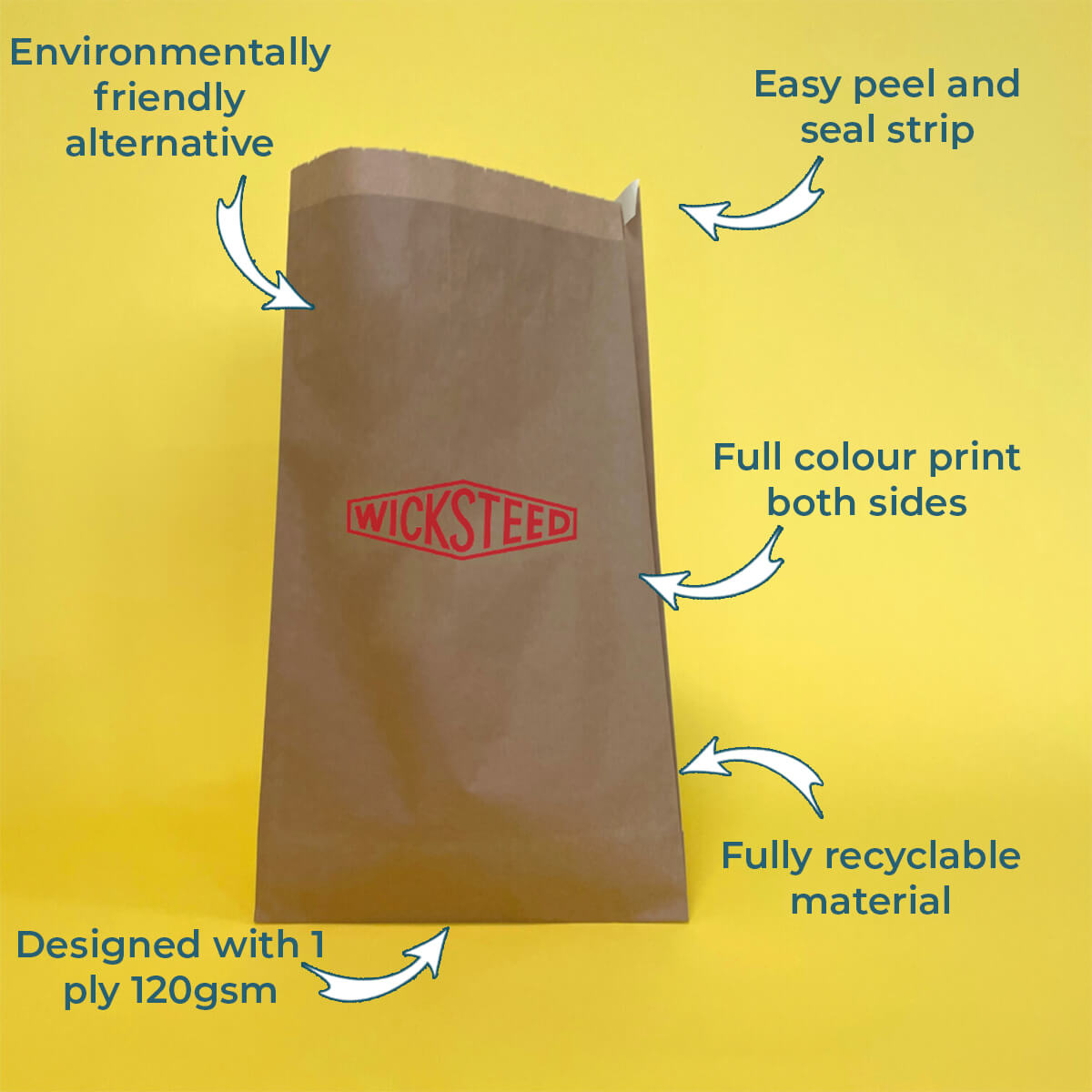 Custom Full Colour Printed Brown Paper Mailing Bags - 250mm x 50mm x 353mm