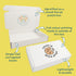 Custom Full Colour Printed White PiP Small Parcel Postal Box - 340mm x 210mm x 50mm