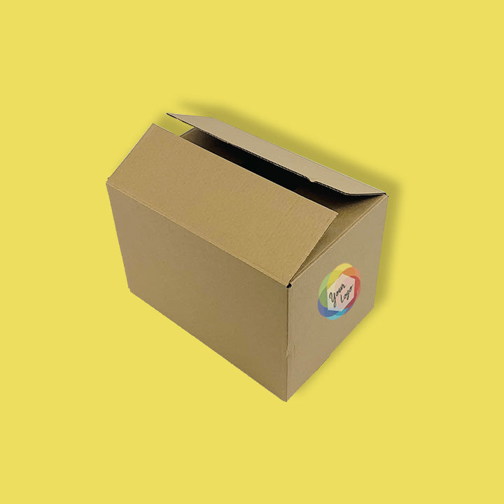 Custom Full Colour Printed Single Wall Cardboard Boxes - 305mm x 229mm x 152mm