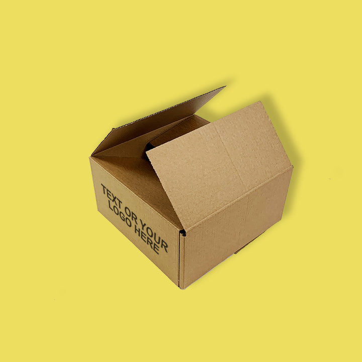 Custom Full Colour Printed Single Wall Cardboard Boxes - 305mm x 305mm x 152mm