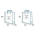 Custom Full Colour Printed White Tape Handle Paper Carrier Bags - 254mm x 140mm x 295mm