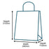White Twist Handle Paper Carrier Bags - 240mm x 110mm x 310mm