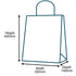 Custom Full Colour Printed Brown Twist Handle Paper Carrier Bags - 320mm x 140mm x 420mm