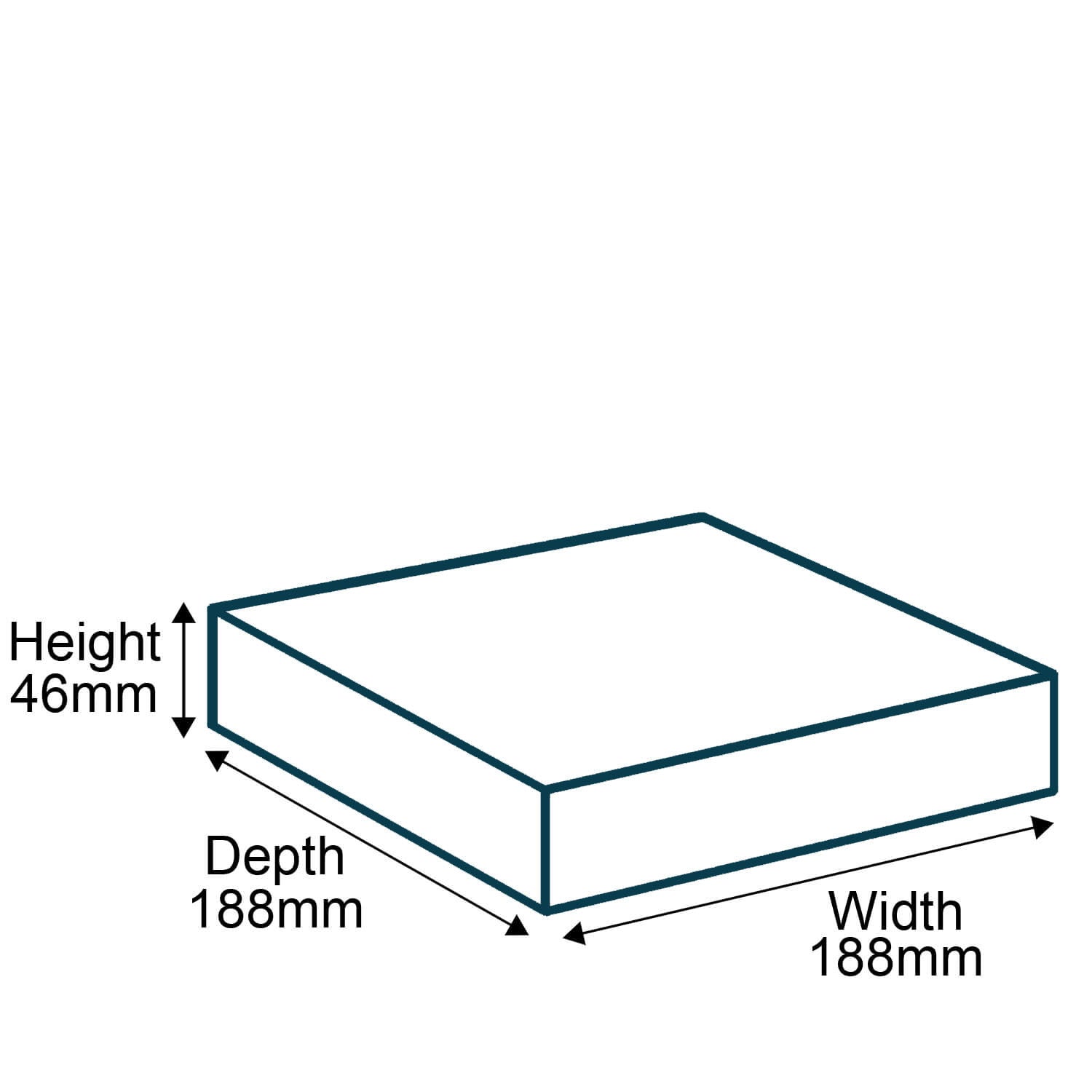 Custom Full Colour Printed Brown 7 Inch Pizza Boxes - 188mm x 188mm x 46mm