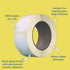 White Paper Circle Labels - 1000 Labels Per Roll