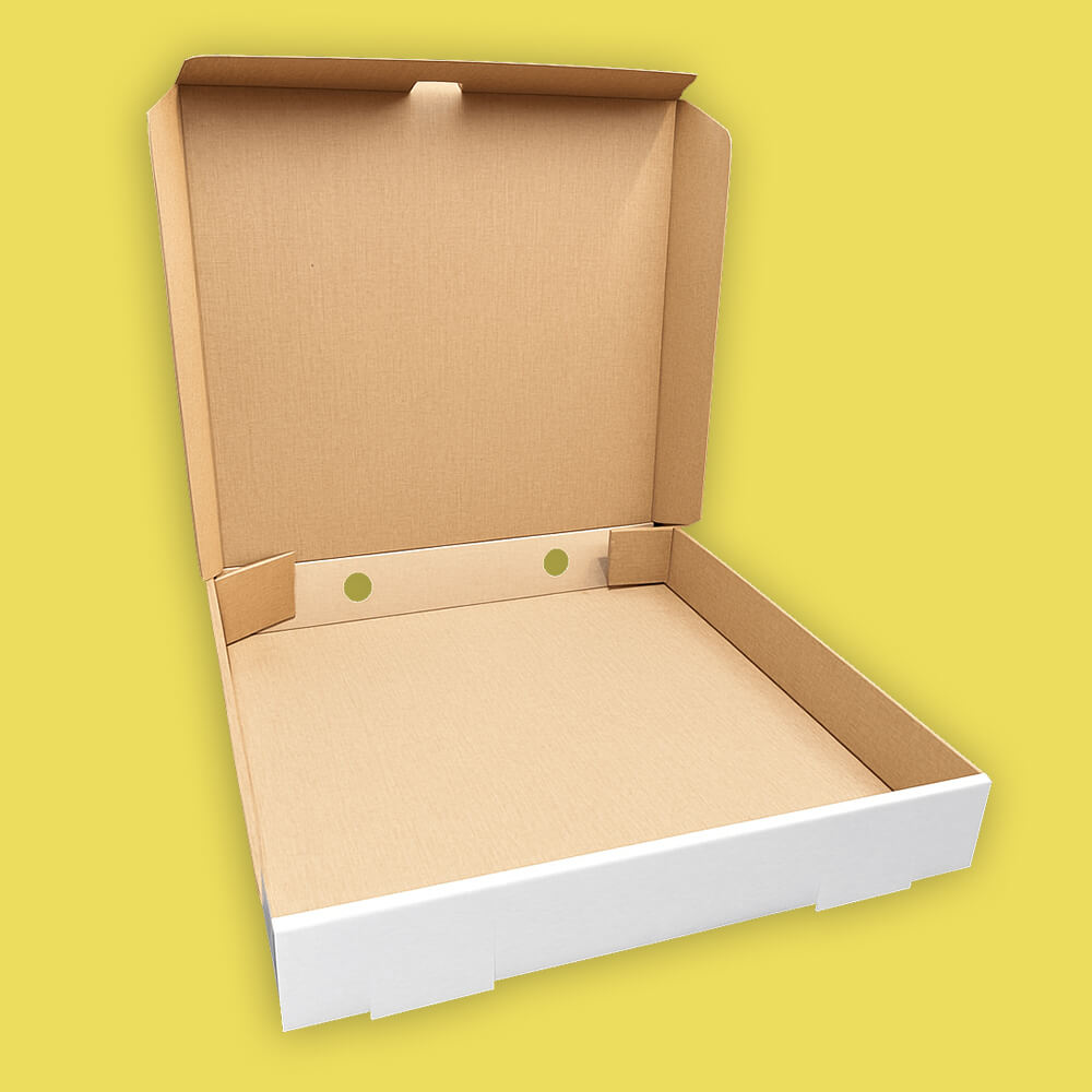 White 9 Inch Pizza Boxes - 229mm x 229mm x 38mm