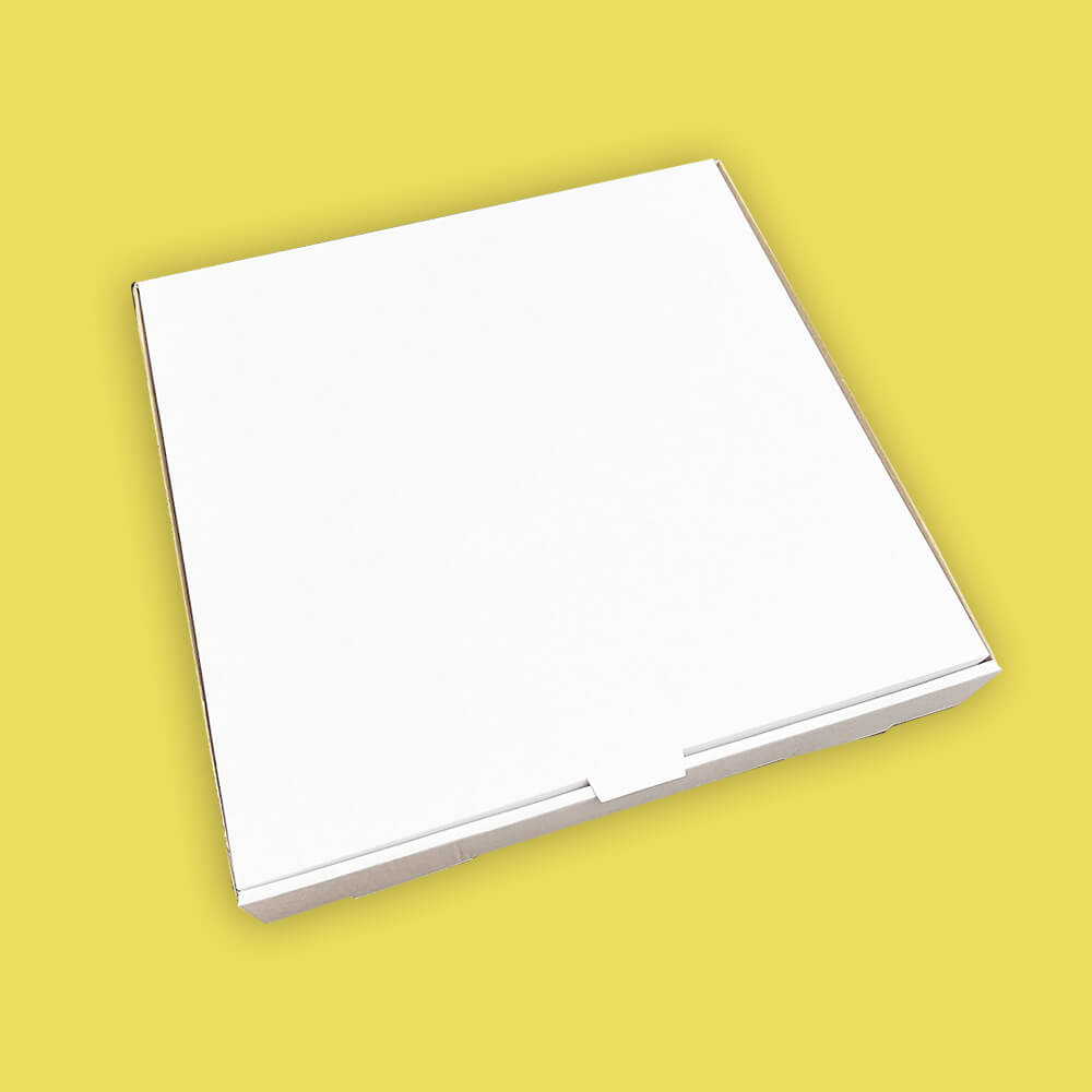 White 9 Inch Pizza Boxes - 229mm x 229mm x 38mm