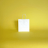 White Twist Handle Paper Carrier Bags - 190mm x 80mm x 210mm