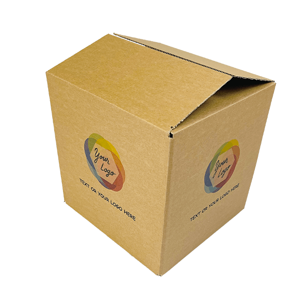 Custom Full Colour Printed Single Wall Cardboard Boxes - 254mm x 254mm x 254mm